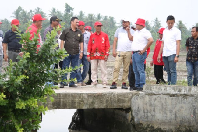 Bupati Nanang Tinjau Jembatan Roboh di Desa Kedaung