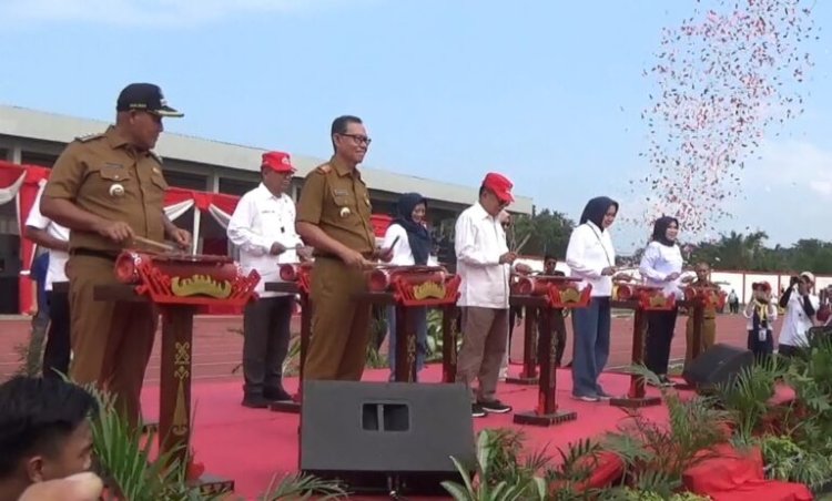 Di Tandai Dengan Pemukulan Alat Musik Centik Jumbara PMR Ke-IX Tingkat Nasional Resmi di Buka Oleh Yusuf Kalla