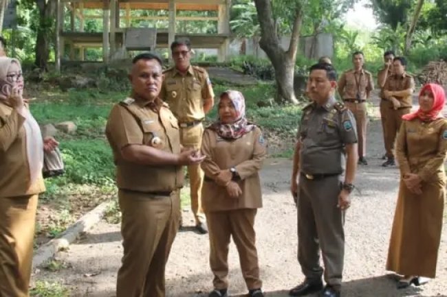 Bupati Lampung Selatan Tinjau Pengerjaan Rest Area Tugu Pancasila Dan Wisata Belerang Kalianda