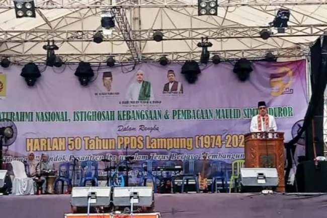 Sekda Lampung Selatan Hadiri HUT Ke-50 Pondok Pesantren Darussalam