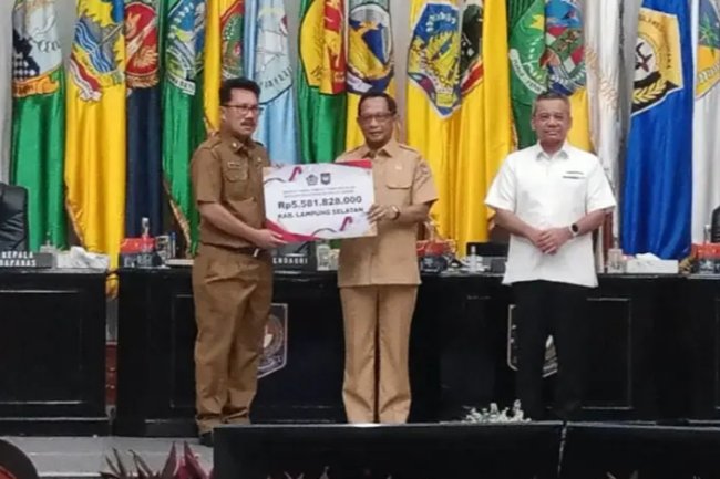 Pemkab Lampung Selatan Terima Insentif Fiskal Rp5,5 Miliar Dari Kemenkeu RI