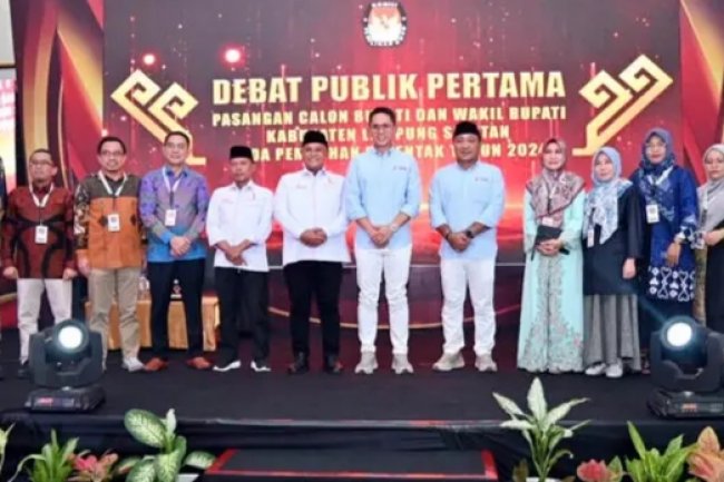 KPU Gelar Debat Publik Perdana Pilkada Lampung Selatan 2024, Angkat Tema Ekonomi dan Kesejahteraan Rakyat