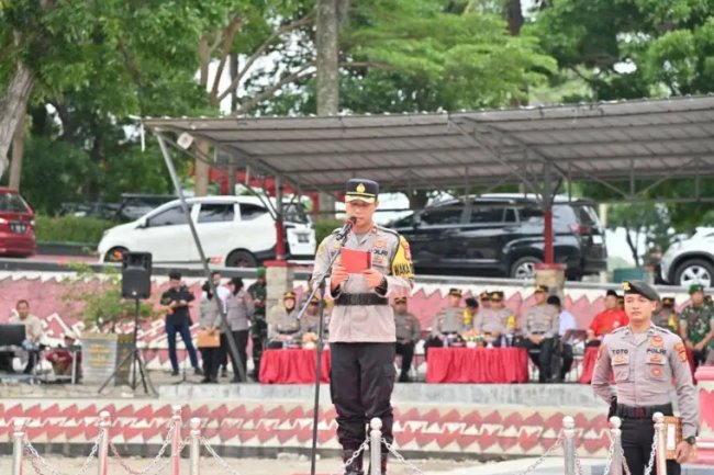 Kolaborasi Tangguh, Polres Lampung Selatan dan Lintas Sektoral Gelar Apel Siaga Bencana