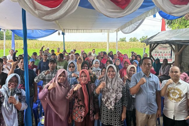 Ketua DPRD Lampung Selatan Sosialisasi Ideologi Pancasila dan Wawasan Kebangsaan di Desa Muara Putih