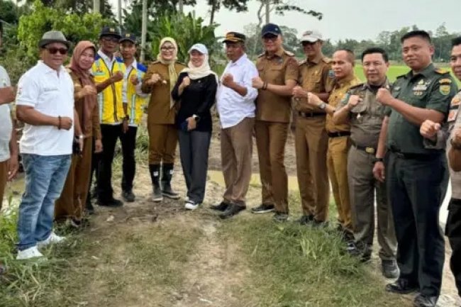 Revitalisasi Tanggul Pasca Banjir, Pemkab Lampung Selatan, BBWS Mesuji Sekampung dan DPRD Provinsi Lampung Kolaborasi Turunkan Alat Berat