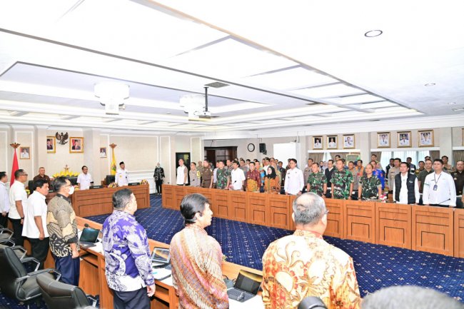 Bupati Egi Rakor Bersama Mendagri dan Menhub di Kantor Gubernur, Bahas Kesiapan Mudik di Lampung