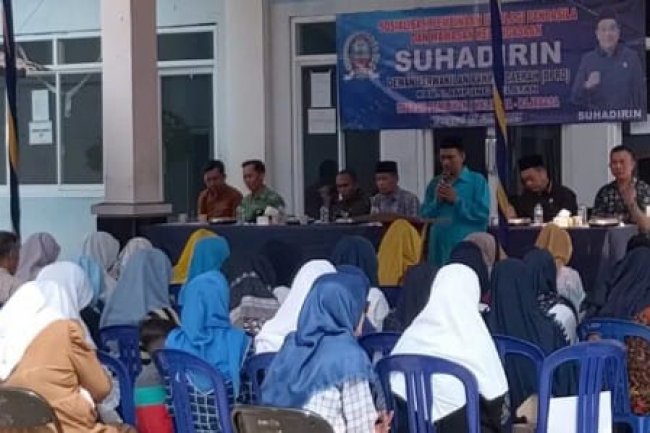 Anggota DPRD Lampung Selatan Suhadirin Gelar IPWK di Kelurahan Way Urang Kalianda